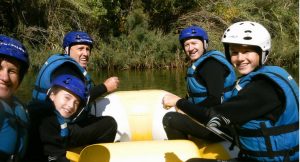 Rafting para familias con niños
